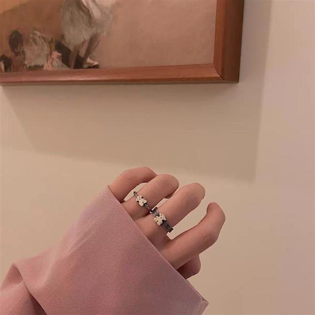 Beruang ring wanita niche adjustable pasangan bukaan semua yang sesuai dengan in selebriti Internet