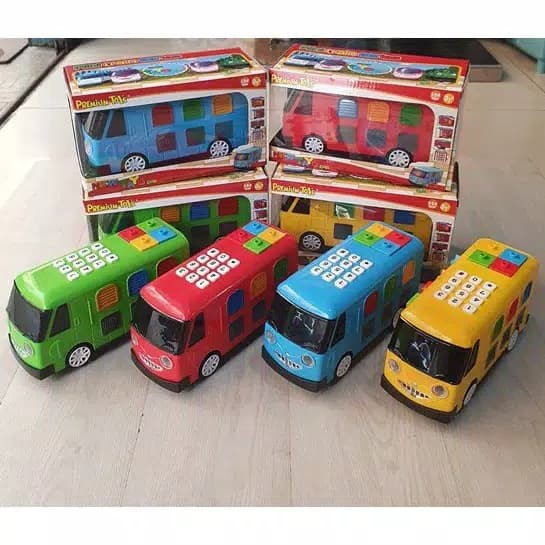 MAINAN NEW CAR+ EDUKASI BERNYANYI BUS LAMPU MUSIK PREMIUM TOYS MAINAN ANAK -PR17481