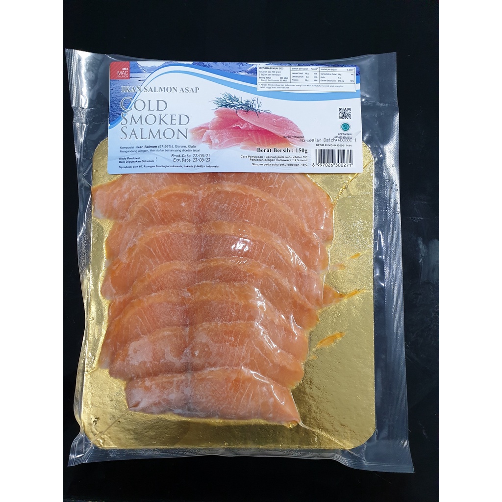 Salmon Asap Fillet MAC Norwegian Salmon Cold Smoked