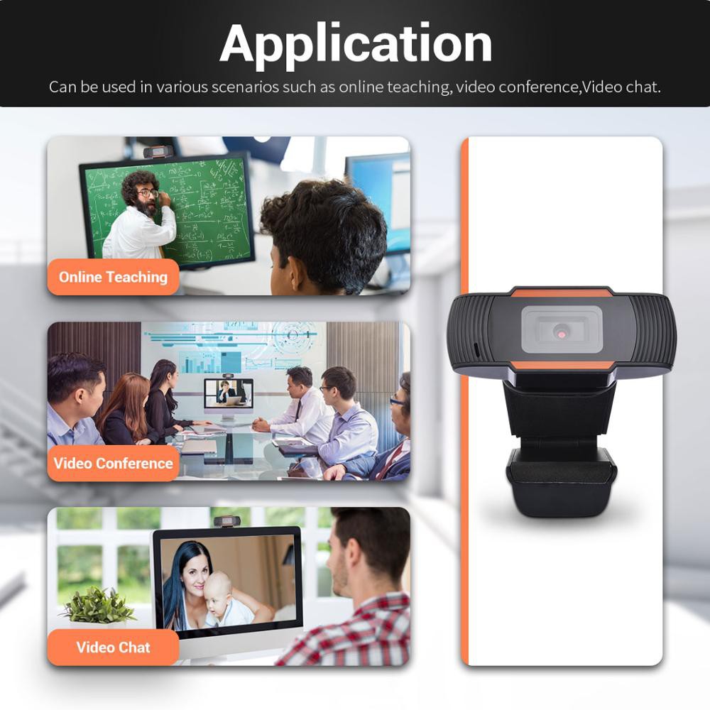 Kamera Web Webcam 1080P HD Dengan MIC Untuk Komputer Untuk Laptop PC Skype
