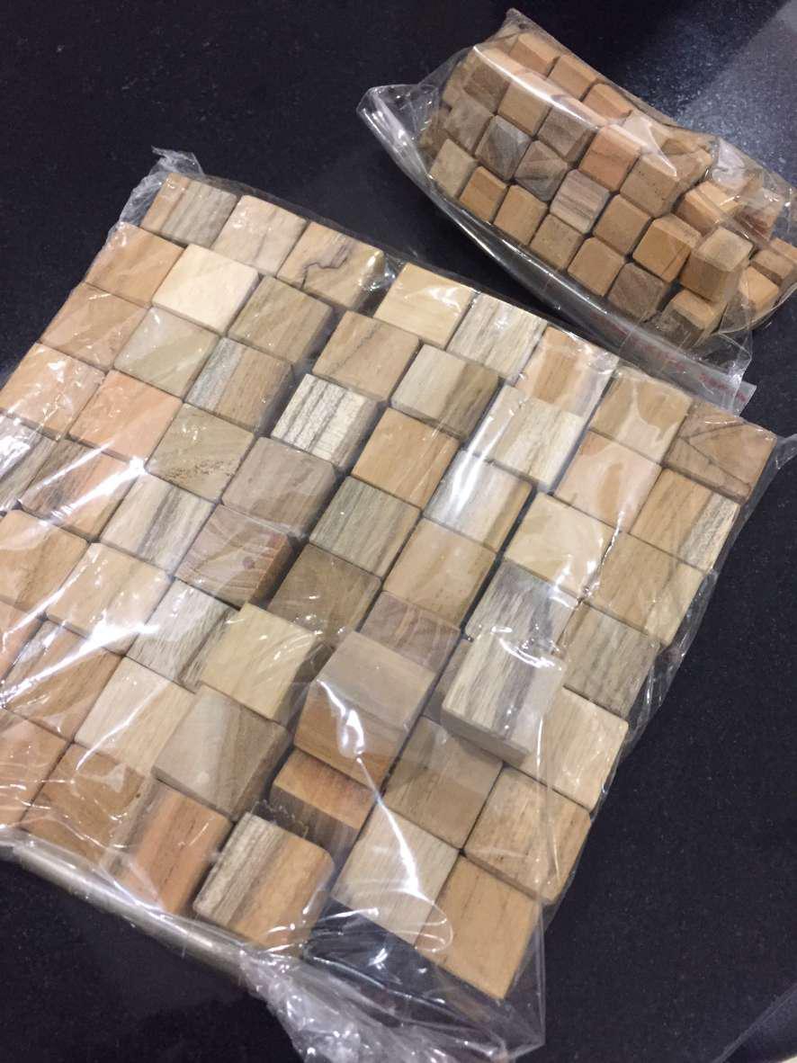Kubus Balok Kayu Jati 1x1x1cm Harga /Paket Isi 15pcs | Shopee Indonesia