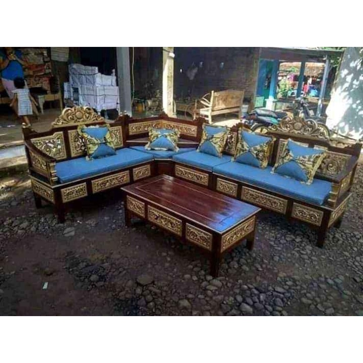 COD TERMURAH KURSI TAMU JATI KURSI SUDUT MINIMALIS KURSI MAHKOTA KURSI KAYU GOLD KURSI UKIR JATI