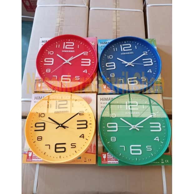 Jam Dinding Himawari 30cm / Wall Clock Minimalis 12 Inch Himawari Original