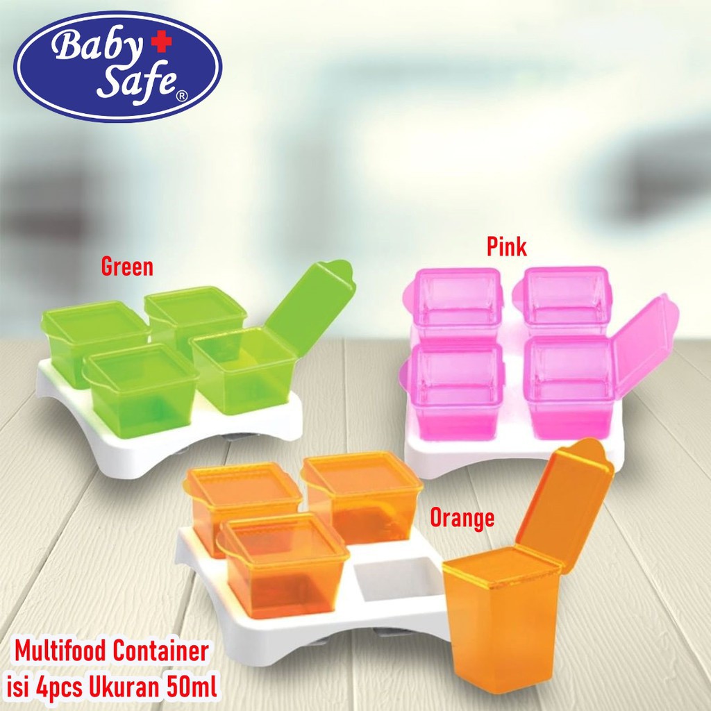 Baby Safe Multi Food Container 50ml - Tempat Simpan Makanan Bayi AP009