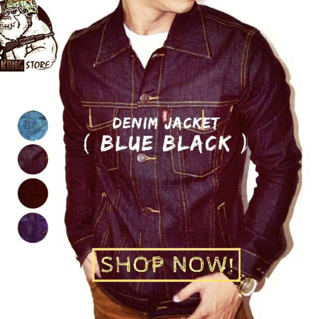 Jaket Jeans Pria Biru Garmen