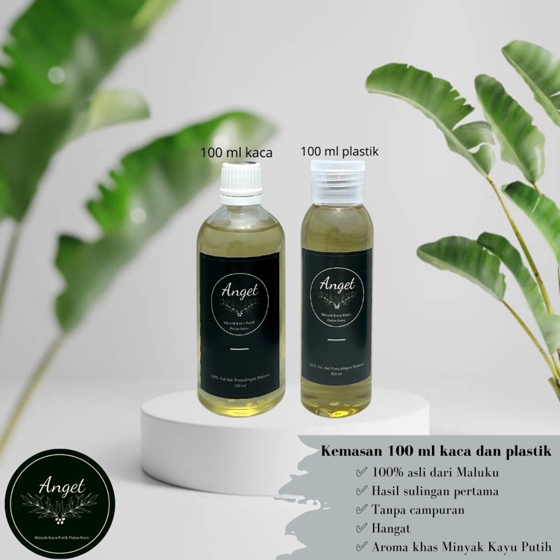 Anget Minyak Kayu Putih Asli Pulau Buru Maluku Ambon Hasil Sulingan Pertama Murni Tanpa Campuran| Eu