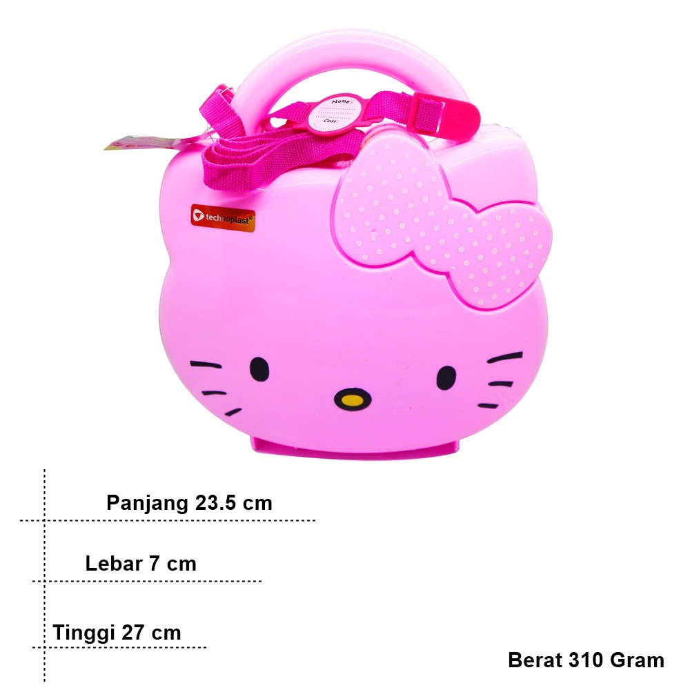 Tempat Bekal Makan Set Hello Kitty Summer Cupid School Box Plus Tali