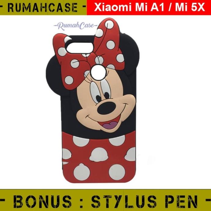 XIAOMI MiA1 / Mi5X - Minnie Mouse 3D Cute Softcase soft case mi a1 5x Diminati Banget