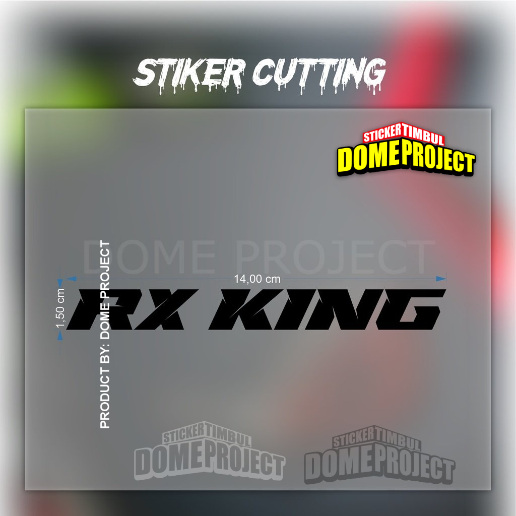 Stiker RX King Stiker Cutting Motor