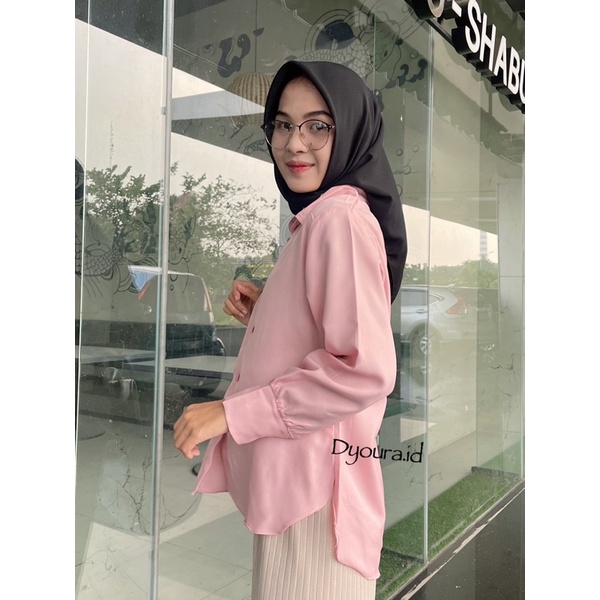 kemeja oversize / kemeja polos / kemeja polos wanita / atasan syakila / kemeja kerja polos / kemeja kerja / kemeja polos