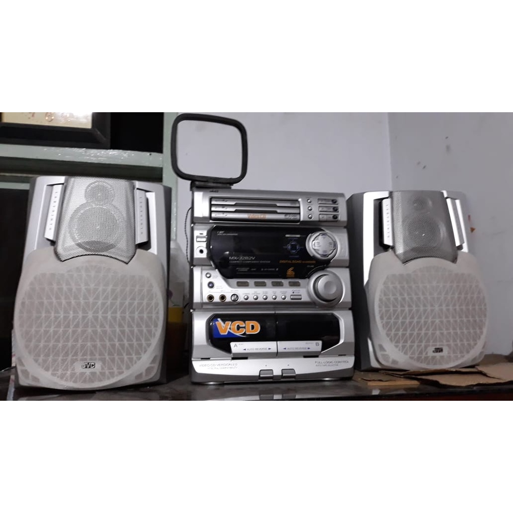 Compo Jadul Harga Mantul Tape Compo VCD Merk JVC radio tape casette - Tipe JVC-MX282V