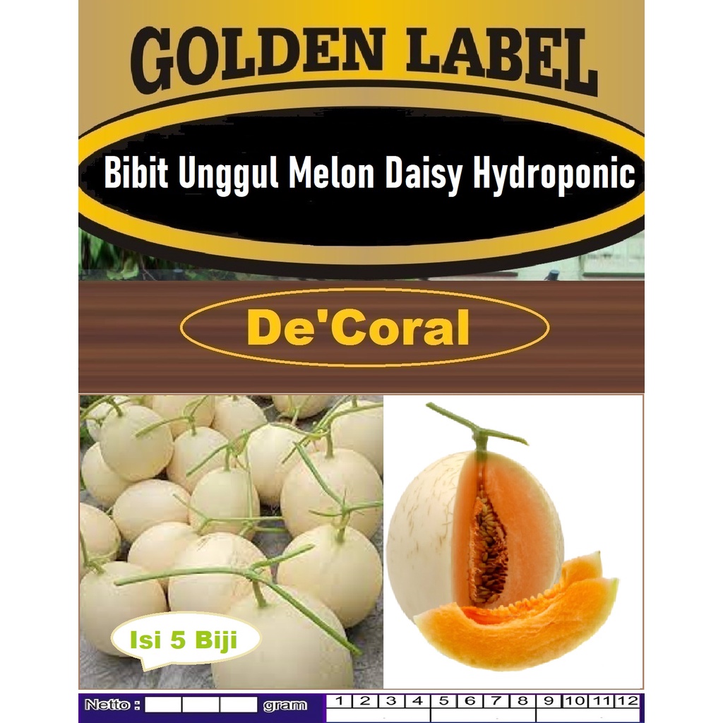 Bibit Unggul Melon Daisy Hydroponic | Benih Melon Daisy Hydroponic