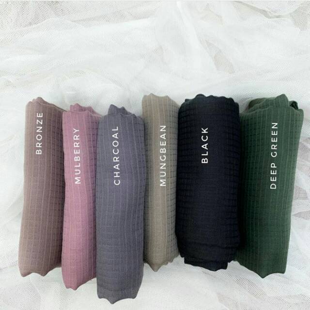 Organi Voal Skraf |voal murah, voal segiempat, jilbab polos| ukuran 120x120 cm skraf.id