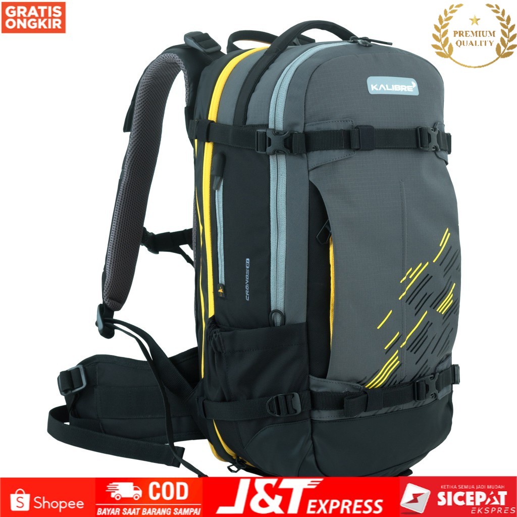 TAS RANSEL PRIA KAPASITAS BESAR 27L TAS RANSEL KULIAH TAS LAPTOP HIKING OUTDOOR MK911255046 ORIGINAL
