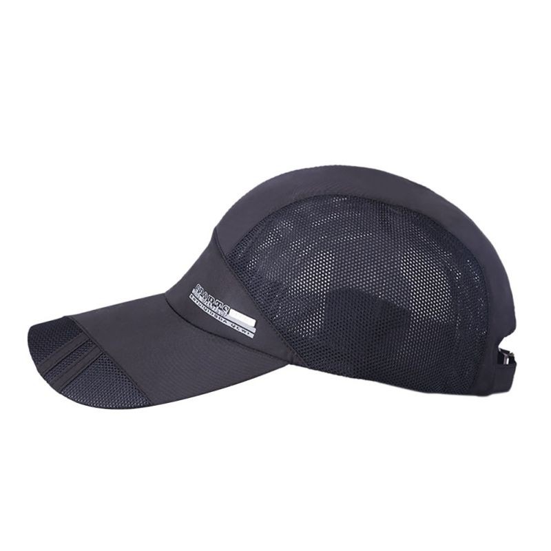 Topi Baseball Quick Drying Mesh - QEWI - OMHZDHBK Black