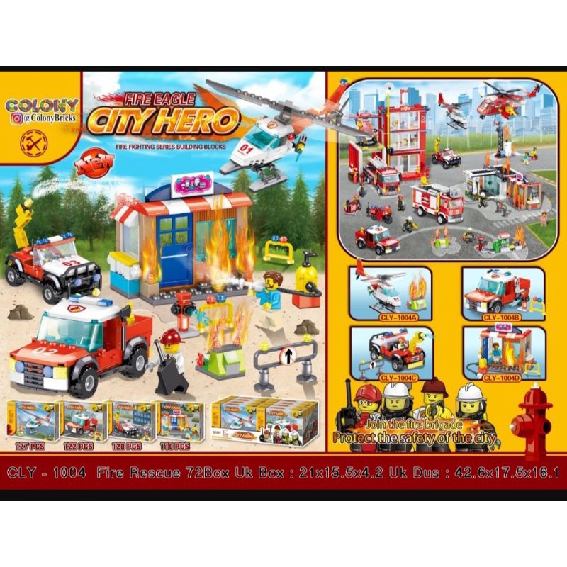 LEGO CITY HERO EDISI Helikopter FIRE RESCUE