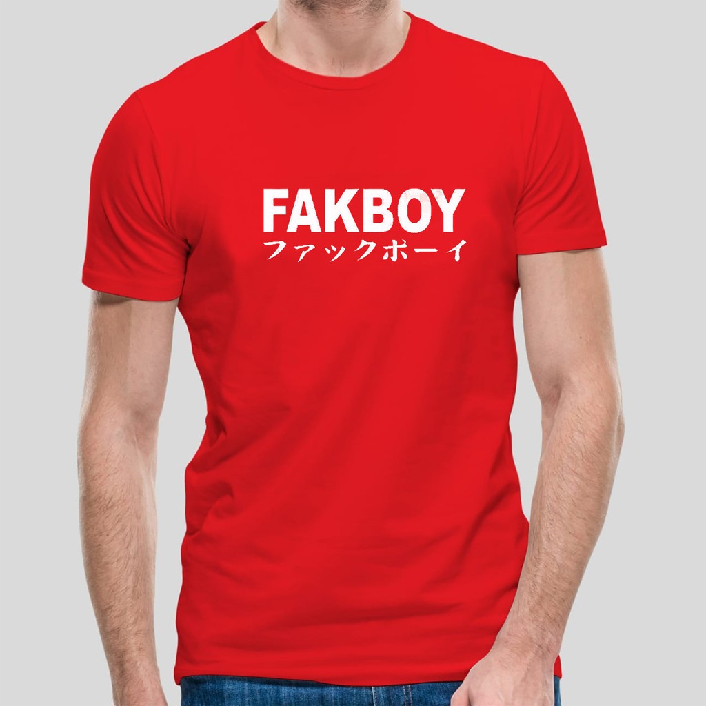 bisa COD / DS - Kaos oblong FAKBOY / kaos oblong / kaos santai / baju santai pria