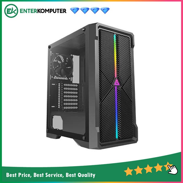 Casing Antec NX420 - ATX Gaming Case - Tempered Glass Side Panel