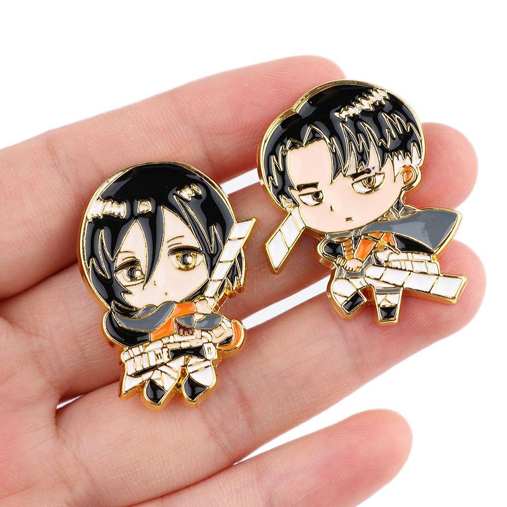 Lanfy Attack on Titan Pin Pakaian Dekorasi Cosplay Pramuka Legion Kartun Kerah Pin Lencana Pin Anime Badge