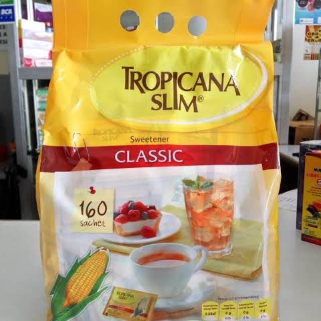 

Tropicanaslim sweetener clasic 160 sachet