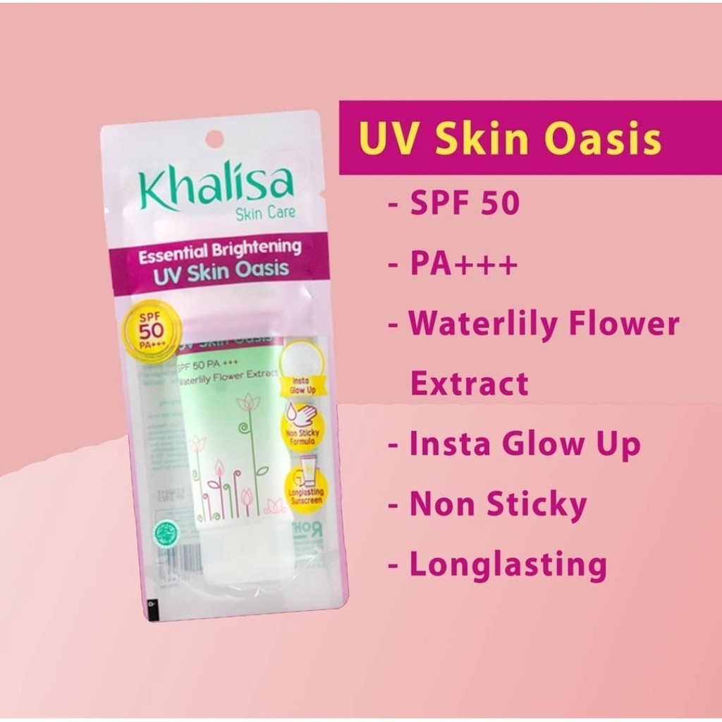 KHALISA Essential Brightening UV SKIN OASIS 40gr - Brightening Gel Cleanser Skin Oasis