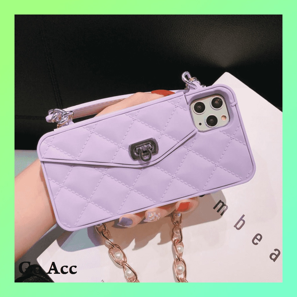 TERBARU Softcase Tas lucu Iphone Chan*el merah casing case Iphone 6 7 8 6+ 7+ 8+ Plus X Xs Xr 11 Pro Max 12 Pro Max 13 Pro FH19