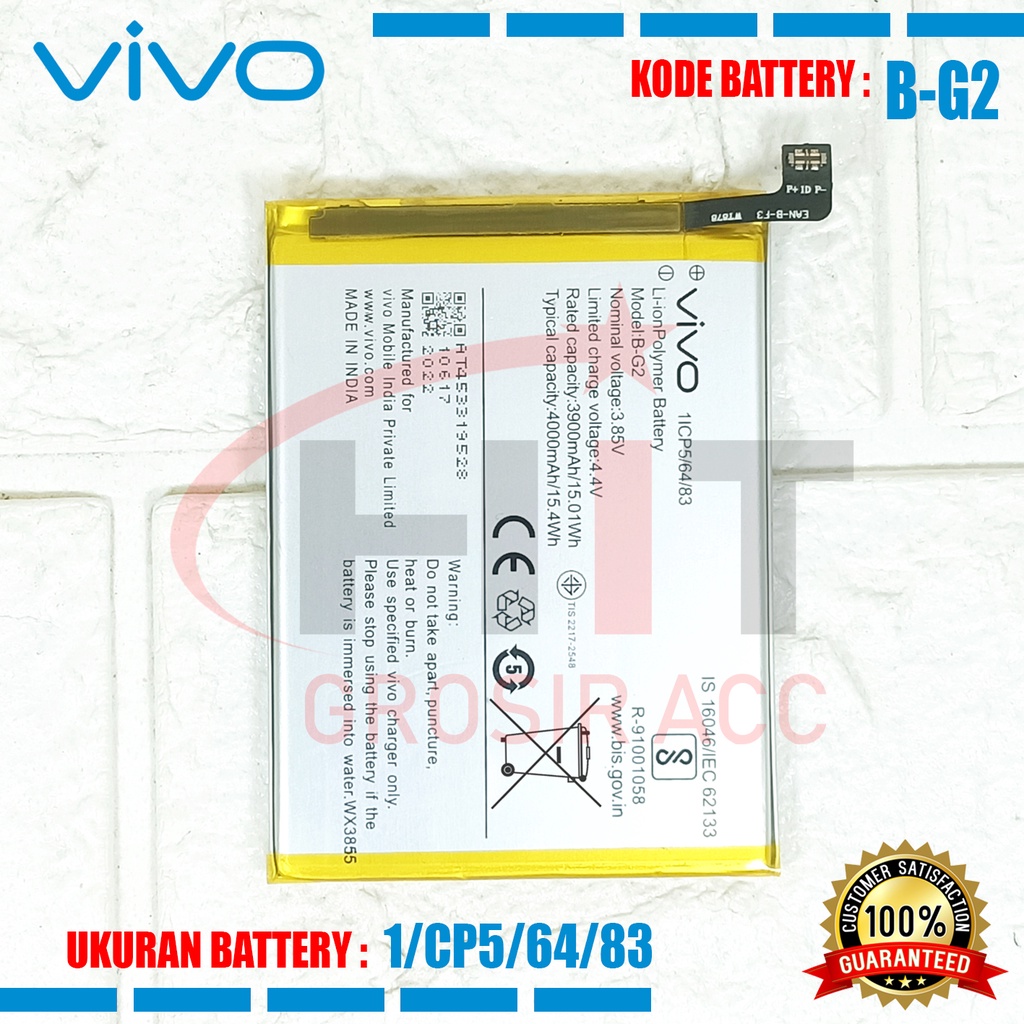 Baterai Battery For Vivo V15 Original - Kode B-G2