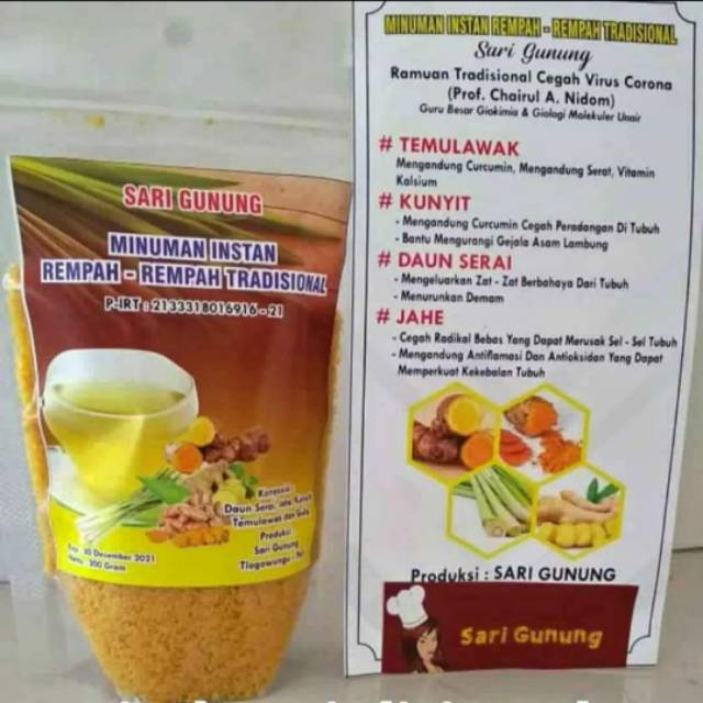 

Minuman instan rempah-rempah tradisional