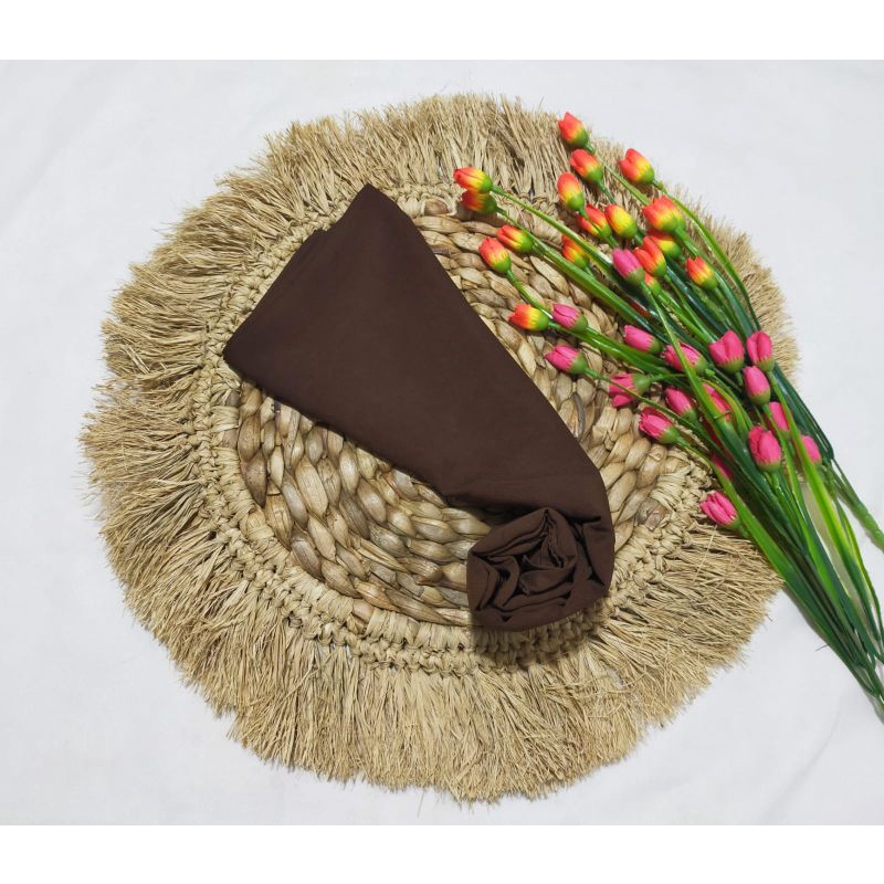 BELLA SQUARE / JILBAB SEGIEMPAT-coklat pramuka