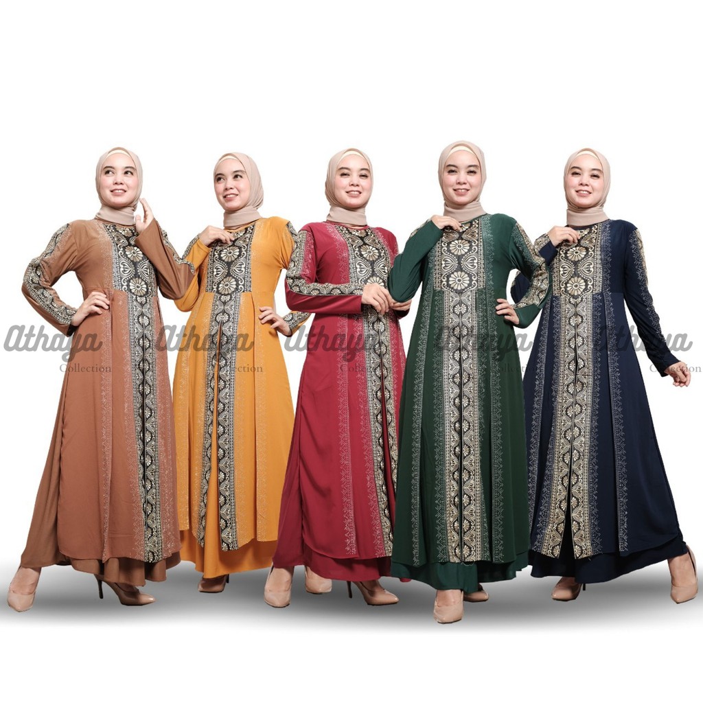 [TERBARU] ATHAYA Dress Gamis Muslimah Abaya AZAHRA