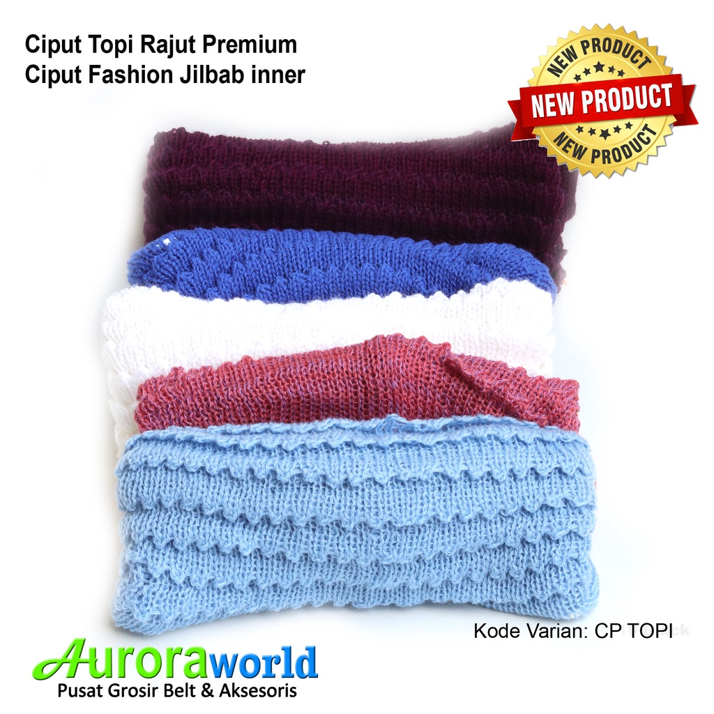 Auroraworld Ciput Topi Rajut Premium Ciput Topi Classic dalaman jilbab inner bandana bahan Tebal