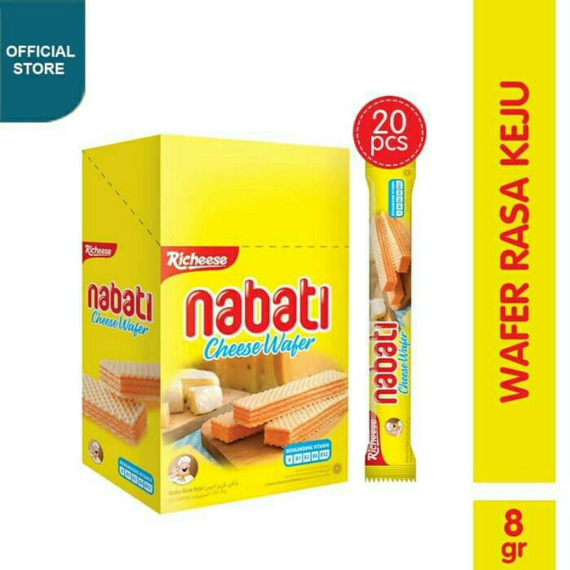 

WAFER RICHEESE NABATI BOX 20PCS X 8gr