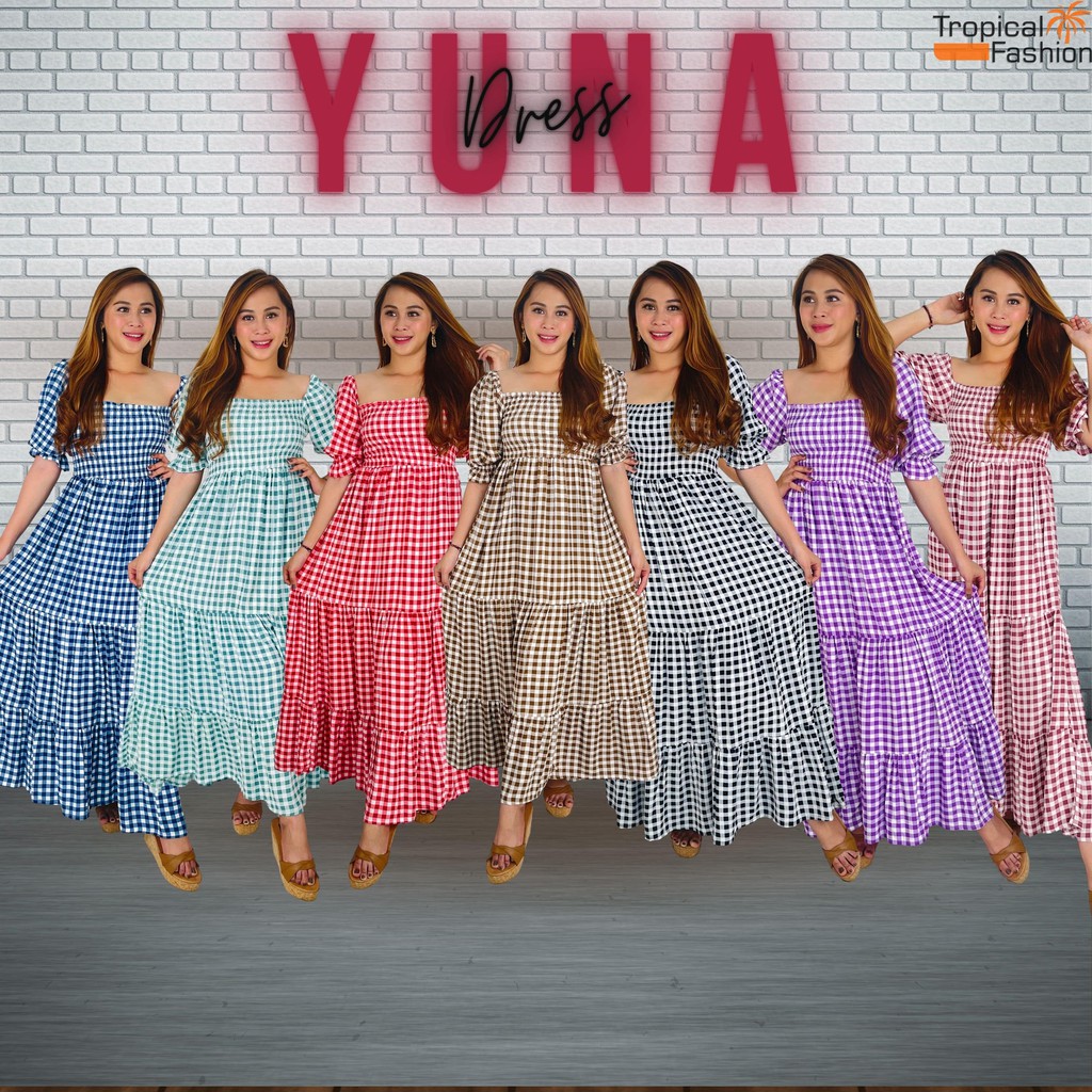 Yuna Maxi Dress Korea Termurah Kekinian