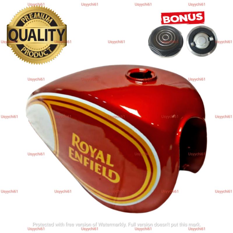 (PROMO DISKON) Tangki Cat Royal Enfield Triumph Bobber Japstyle Custom DLL Merah
