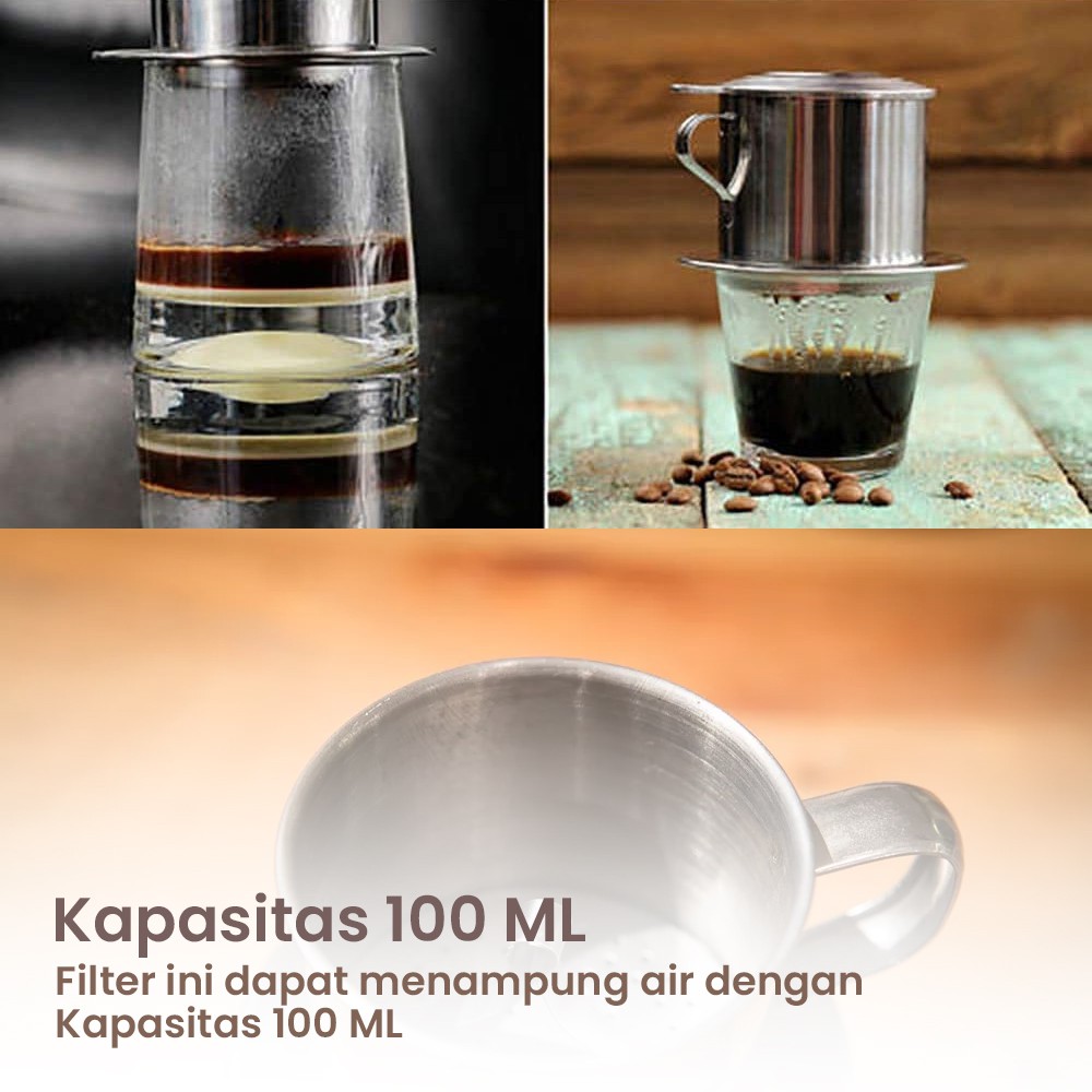 Coffee Drip Saringan Kopi Vietnam Dripper Stainless Steel