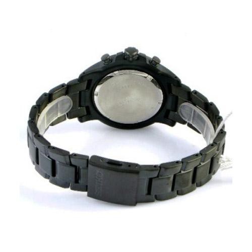 Seiko Criteria SNDC77P1 Quartz Chronograph Black Bracelet | Jam Pria SNDC77