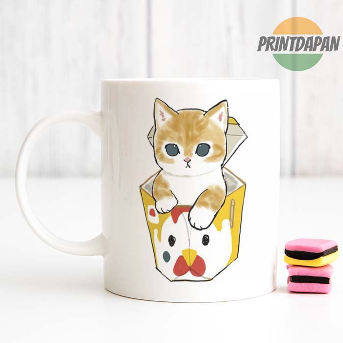 Mug Cangkir Cute Cat Box KFC