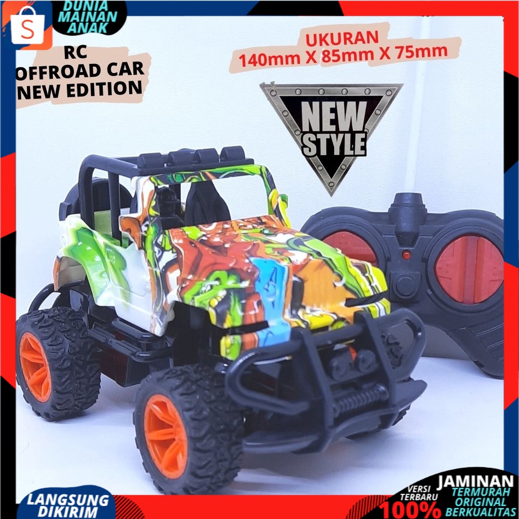 MAINAN ANAK MOBIL REMOTE CONTROL - RC MINI CAR JEEP ROCK CRAWLER OFFROAD NEW VERSION