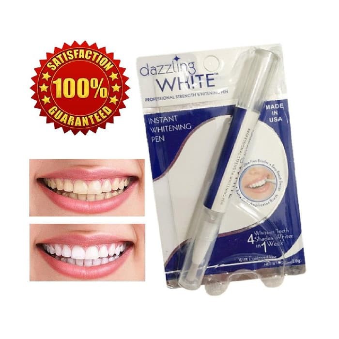 DAZZLING WHITE Pemutih Gigi Bahan Gel Peroksida Teeth Whitening Rotary Peroxide Gel Too