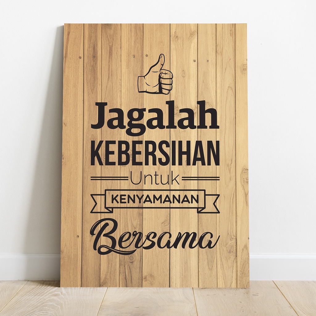 Jual Poster Jagalah Kebersihan untuk Kenyamanan Bersama Dekorasi
