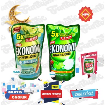 Sabun Cuci Piring Ekonomi / Ekonomi Jeruk Nipis / Ekonomi Siwak&Jeruk Limau 780 ml