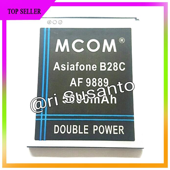ACC HP BATERAI MCOM B28C ASIAFONE AF9889 DOUBLE POWER 5000MAH