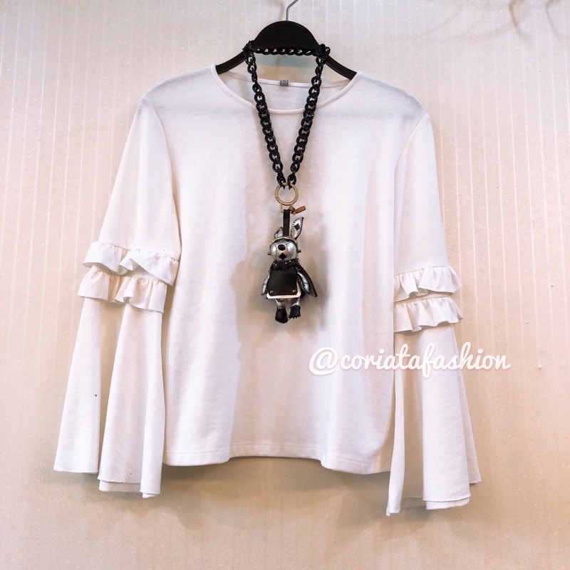 READY VIVALDI ORIGINAL MURAH IMPORT PREMIUM ATASAN WANITA PUTIH