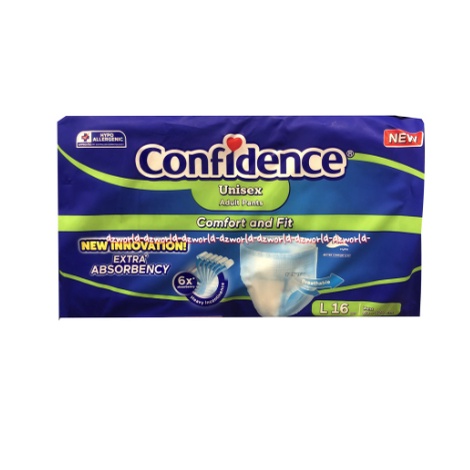 Confidence Unisex Adult Pants L16 Popok Celana Dewasa Orang Tua Lansia Bisa Laki Laki Perempuan L 16 Confiden Confident Konfiden Confi Dence