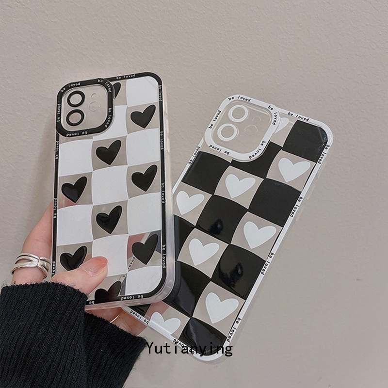 Case Pasangan Motif Hati Untuk Oppo A95 A12 A15 A55 A74 A57 2022 Reno 8 7 7Z 4 4Lite A76 A31 A52 A16K Reno 5 7 6 5 4F 52 A72 A9 A716 Cover Pelindung Ukuran A53 A15S A5S A31