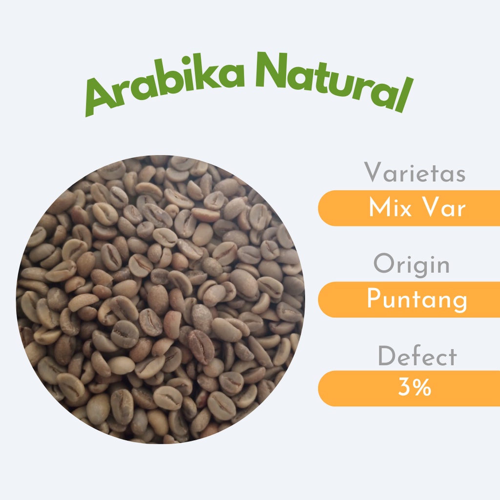 

PROMO ! Green Bean / Biji Kopi Arabika Natural Single Origin Puntang STOCK TERBATAS - TERPADU COFFEE