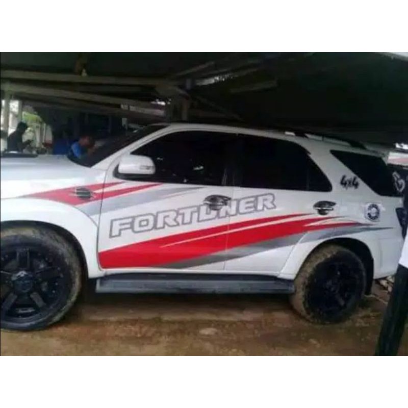 BT stiker mobil toyota fortuner stiker list body stiker fortuner stiker list mobil fortuner