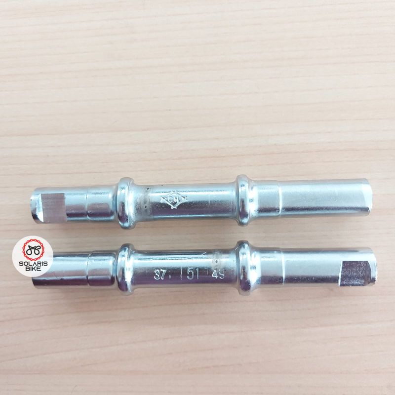 As Tengah Bulat Y3 / Bottom Bracket Axle Cottered Sepeda Mini CTB Jengki