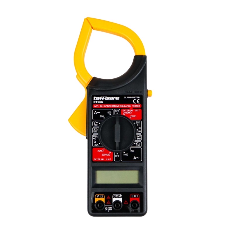 Taffware Digital Clamp Multimeter Tang Ampere - DT266- Black