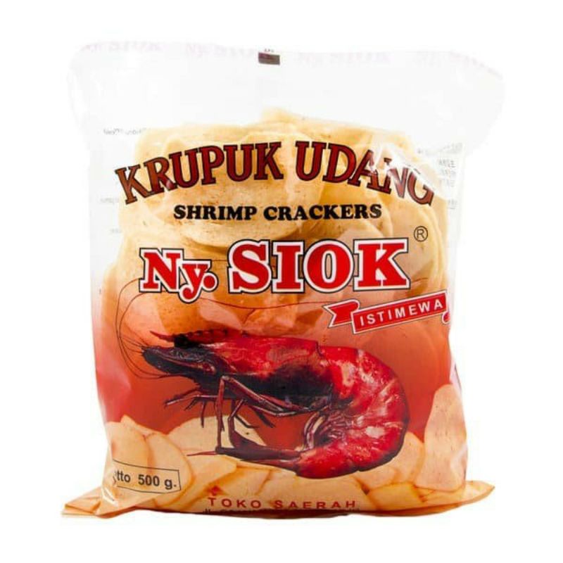 

Krupuk Udang Ny. Siok Oval Shrimp Crackers Kerupuk Udang 500gr